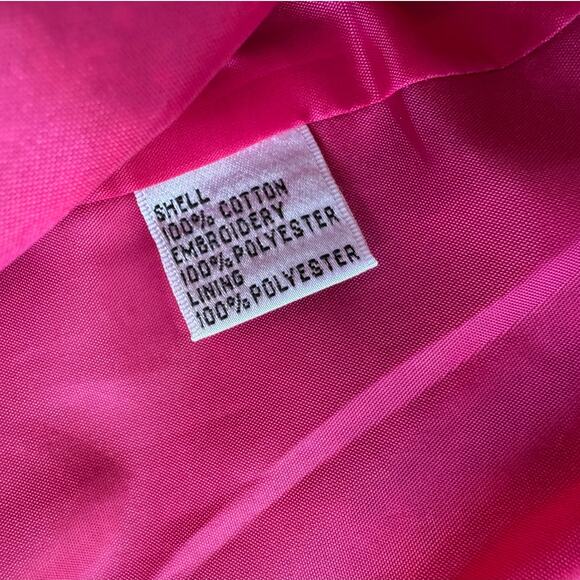Embroidered Pink & Black Talbots Jacket, size Women's 16, Hook & Eye Closure - Picture 8 of 11